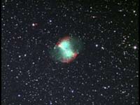 M 27 Dumbell Nebula - First Color CCD Image - 2003