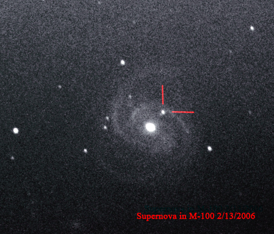 M 100 Galaxy - Supernova