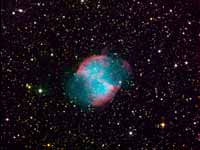 M 27 Dumbbell Nebula - Color