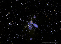 Stephans Quintet Interacting Galaxies